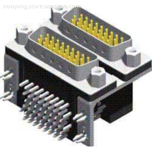 High density Stacked Dual Port D-SUB